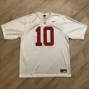 Nike University of Alabama Crimson Tide Men's XL Football Jersey #10 White NCAA